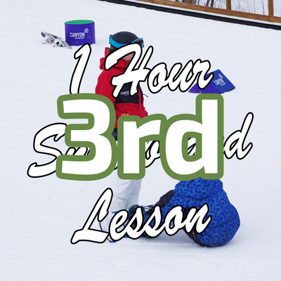Multiple Discount - 3rd 1 Hour Private Snowboard Lesson